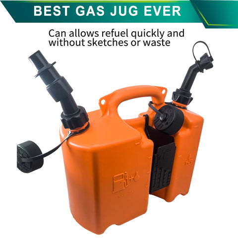 Shiosheng dual canister design stores fuel and oil securely
