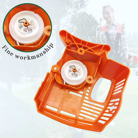 Shiosheng FC55 compatible recoil starter ready for quick garden tool repairs.