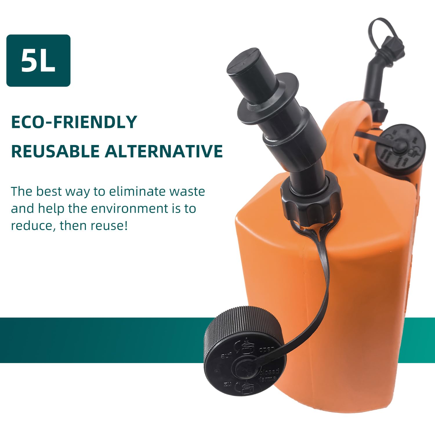 Shiosheng short and long fuel spouts included for versatile pouring