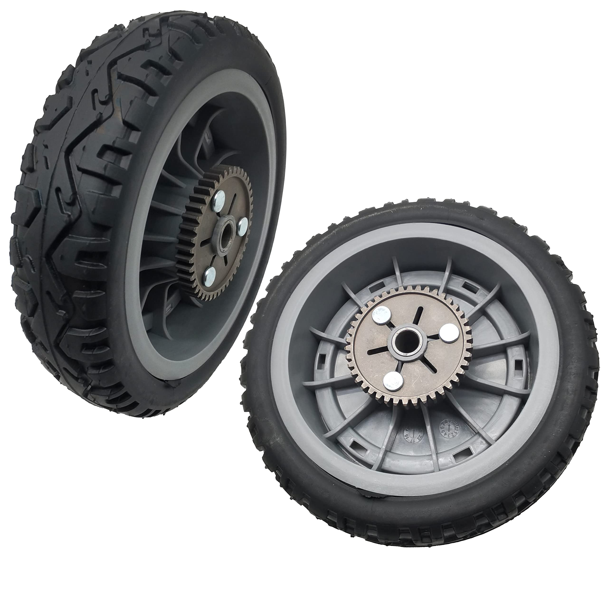Shiosheng Toro rear wheel 8 inch side view, fits most Super Recycler models
