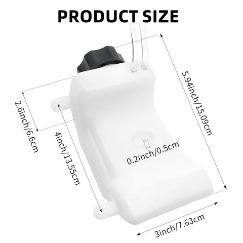 Shiosheng fuel tank with lines enhances fuel delivery in compatible trimmers.
