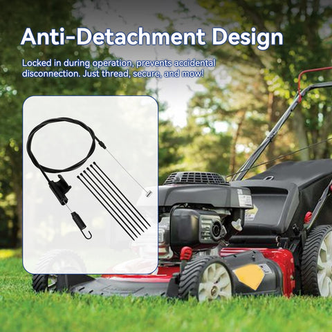 Mower in use with SHIQINHA drive cable installed for front-drive test