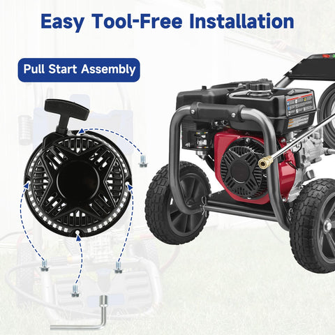 SHIQINHA nylon pull rope enables easy starts