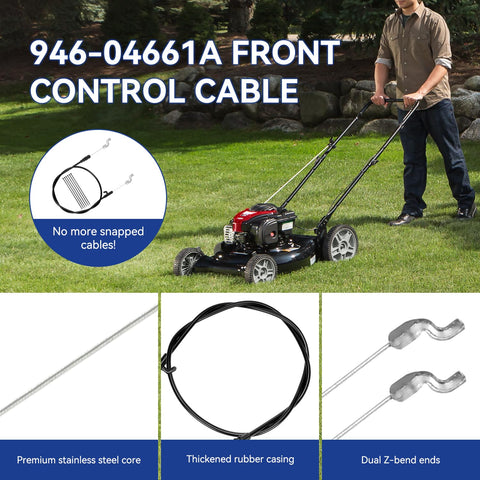 SHIQINHA cable arrives with preinstalled zip ties to protect mower finish.