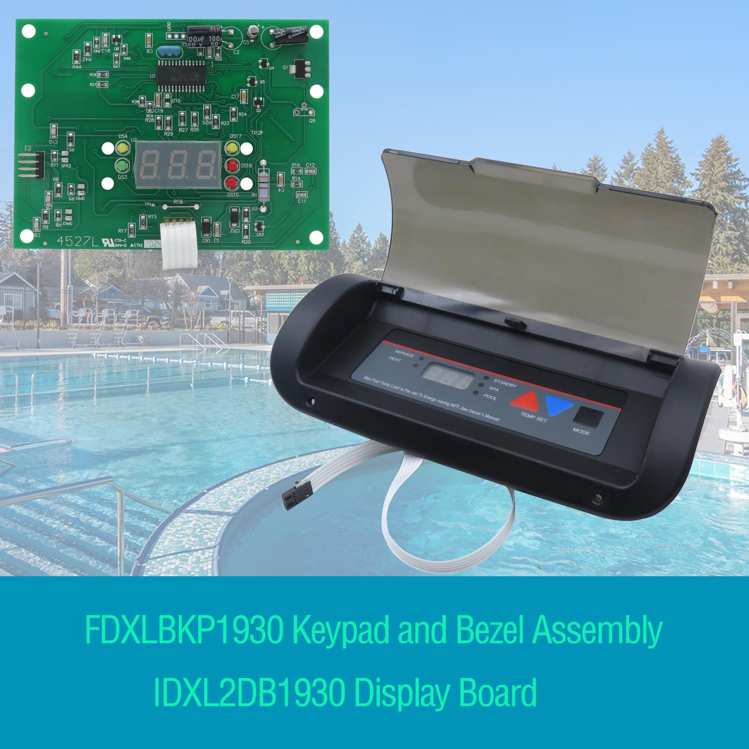 SHISHISHUN IDXL2DB1930 display board installed in Hayward H-Series kit