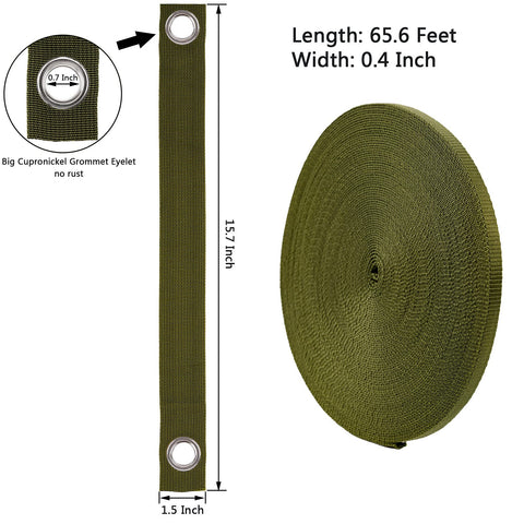 Shitailu tree-straps-15-7-inch-green secure branches for wind resistance.