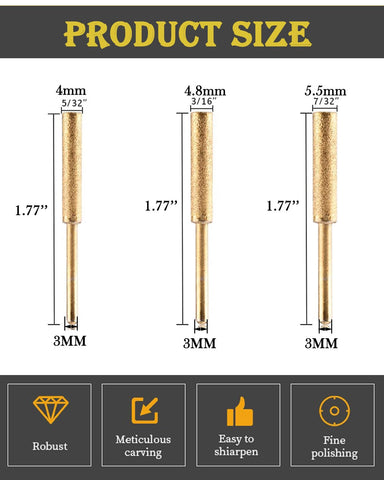 Shitime 3 mm shank diameter fits standard holders for quick setup.