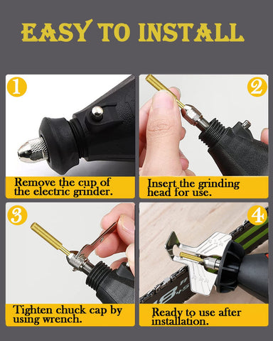 Shitime assembled sharpener kit arranged neatly for versatile grinding tasks.