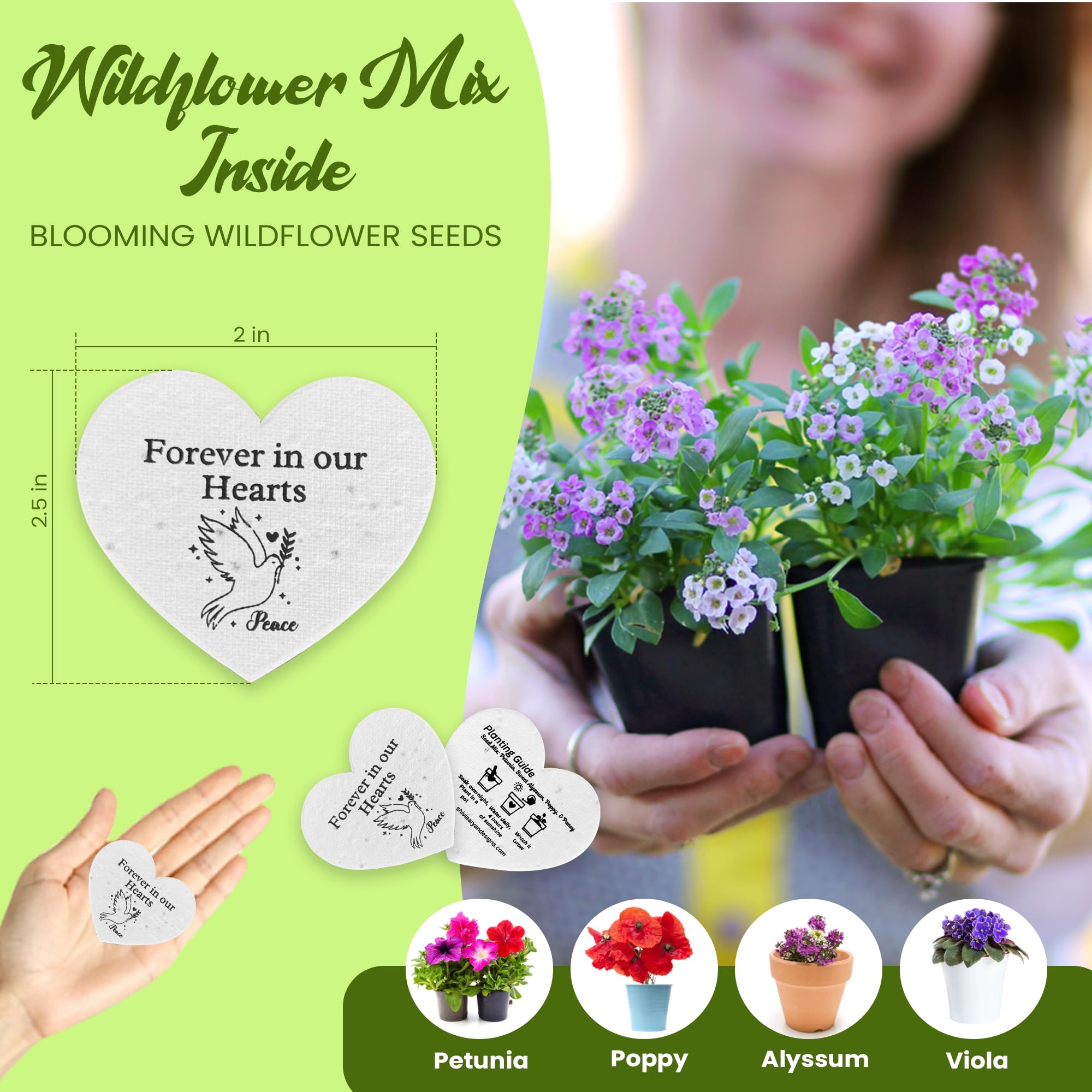ShiviAaryan seed paper card with planting instructions on back