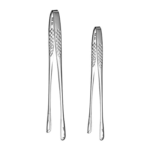 Shiyueshiri BBQ tongs long clip head, ideal for safe grilling and extended reach.