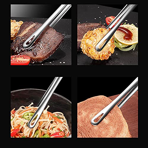 Shiyueshiri BBQ tongs multi-use, clamps meat, bread, ice, and vegetables.