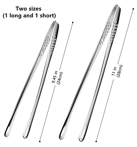 Shiyueshiri BBQ tongs short clip head, perfect for tabletop grilling and quick flips.