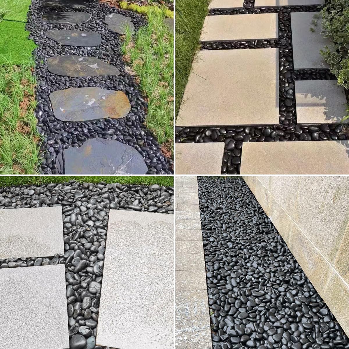 SHIZWU drainage-friendly landscape pebbles suit versatile yard setups