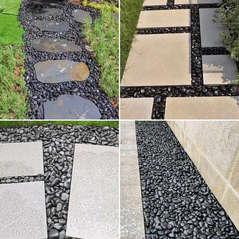 SHIZWU drainage-friendly landscape pebbles suit versatile yard setups