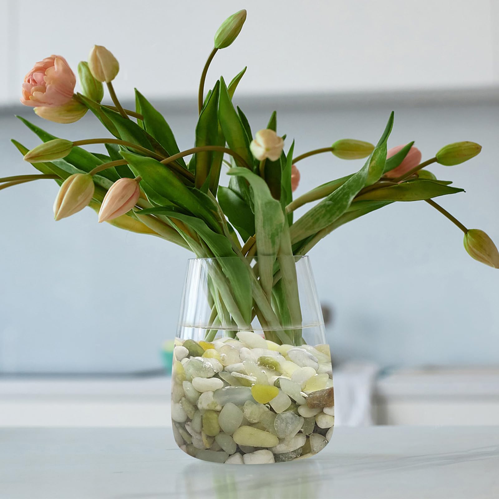 SHIZWU jade pebbles along a garden path for a refined look