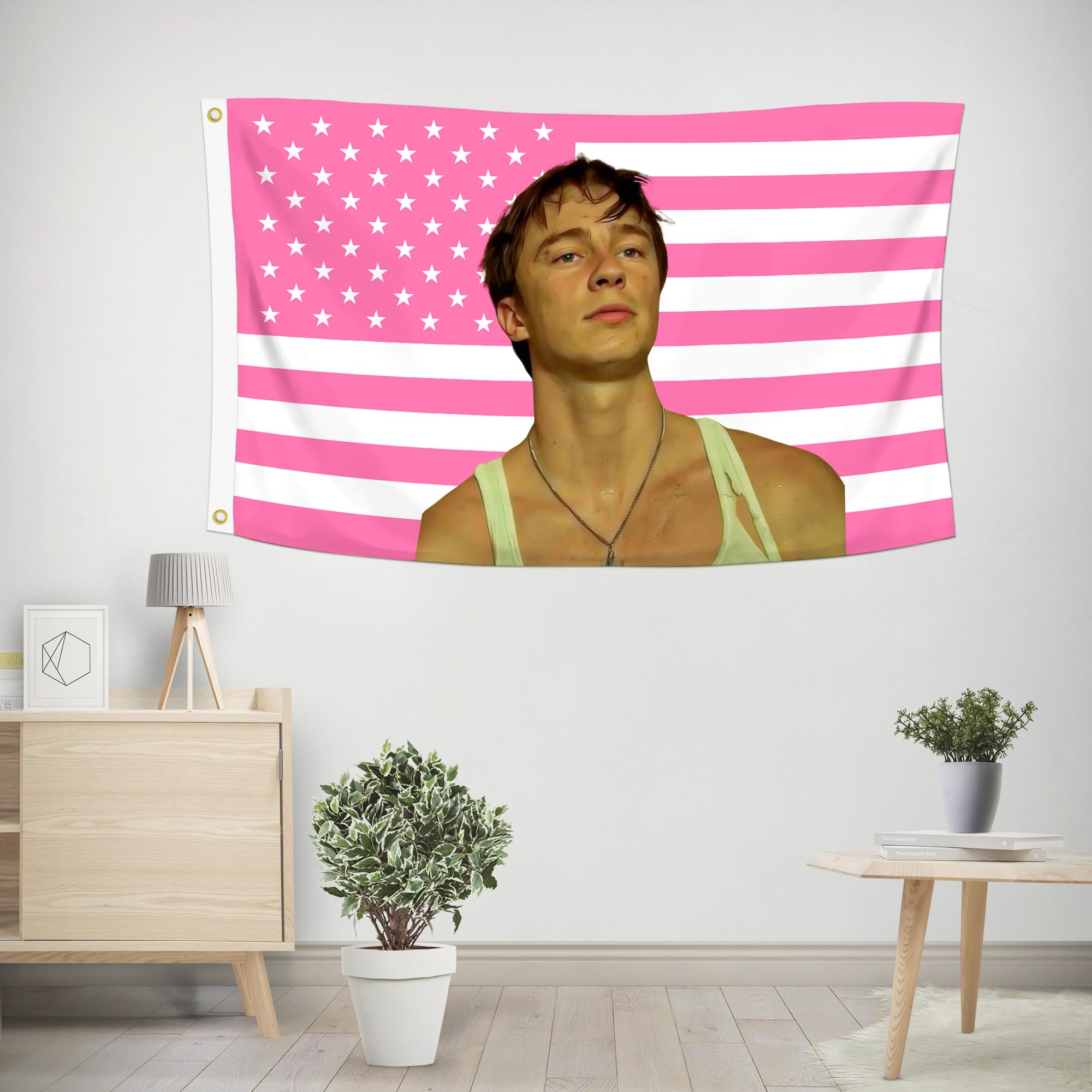 Shmbada Drew Starkey flag in 3x5 ft size ideal for dorm walls and living spaces