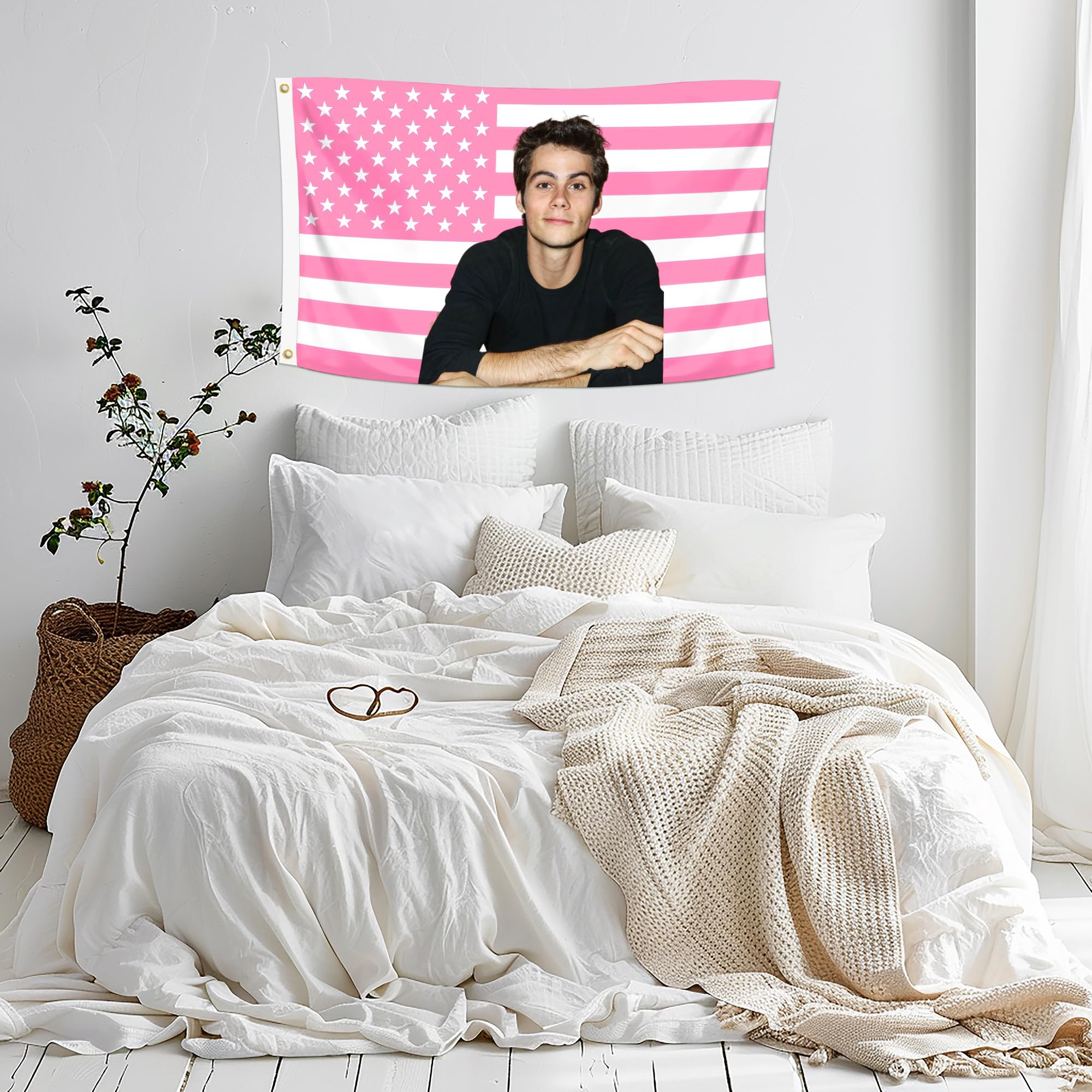 Shmbada Dylan O'Brien flag with brass grommets for easy hanging