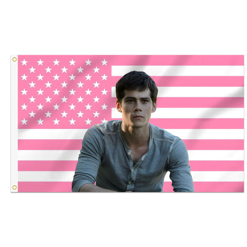 Shmbada Dylan O'Brien 3x5 flag with durable edge for outdoor wall display