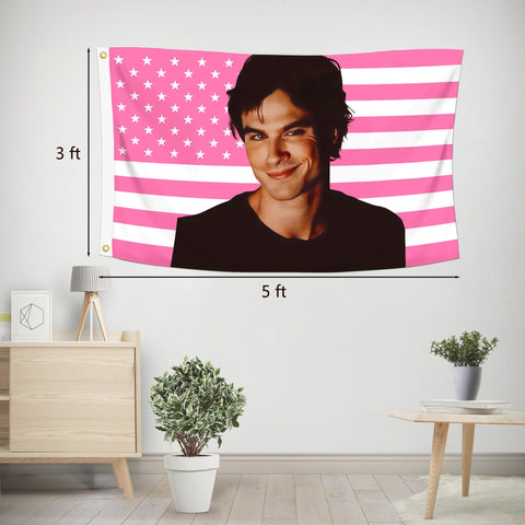 Shmbada flag shows canvas header with brass grommets for longevity.