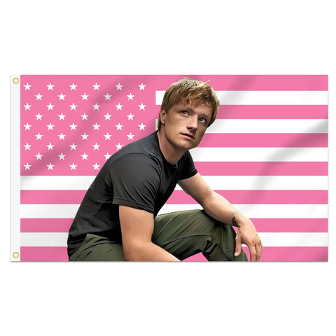 Shmbada Josh Hutcherson flag 3x5ft features vivid colors for dorm or wall display