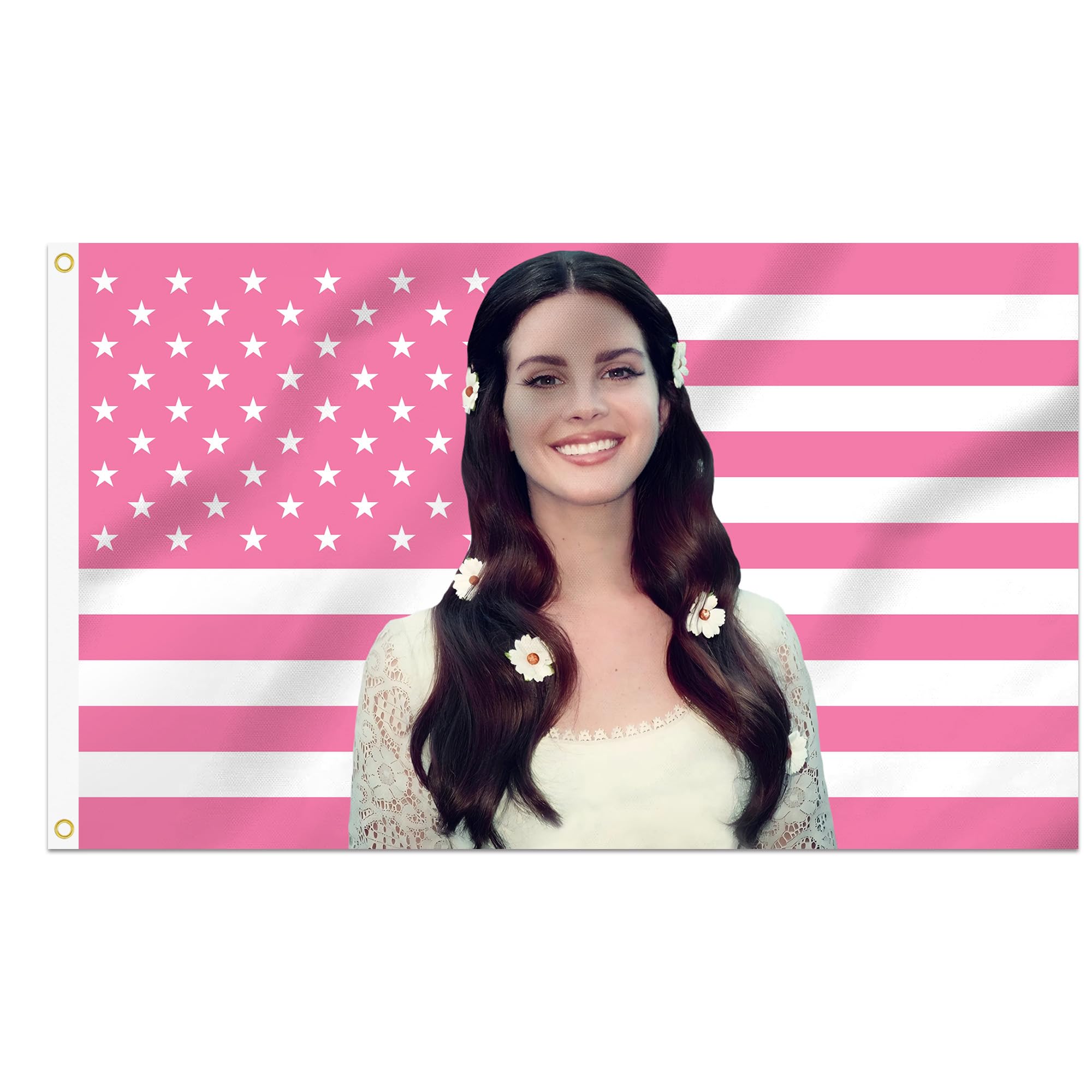 Shmbada LanaDel decorative flag 3x5 hanging adds vibrant color to walls.