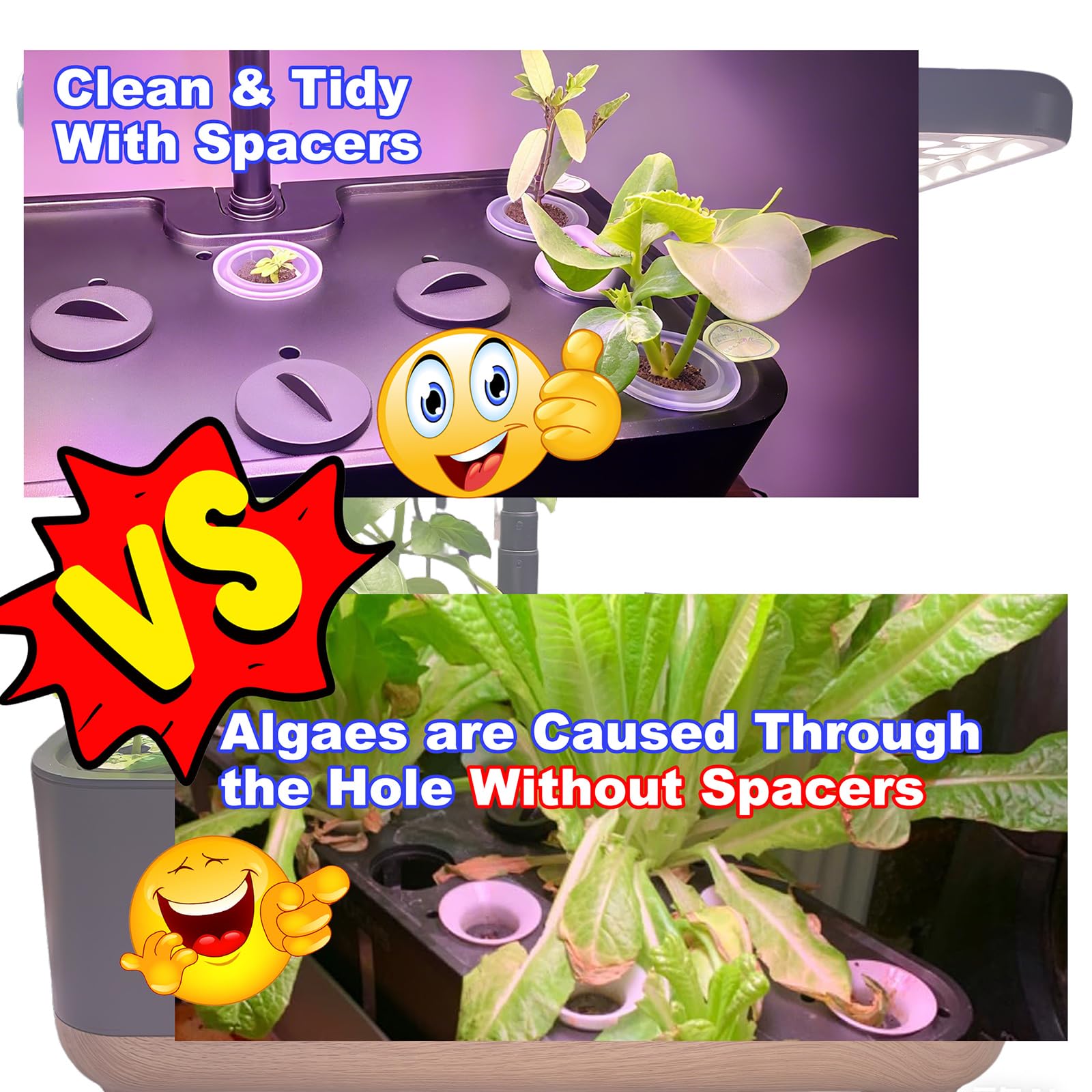 Shmodanlp Aerogarden spacer cap in-use quick cover without tools