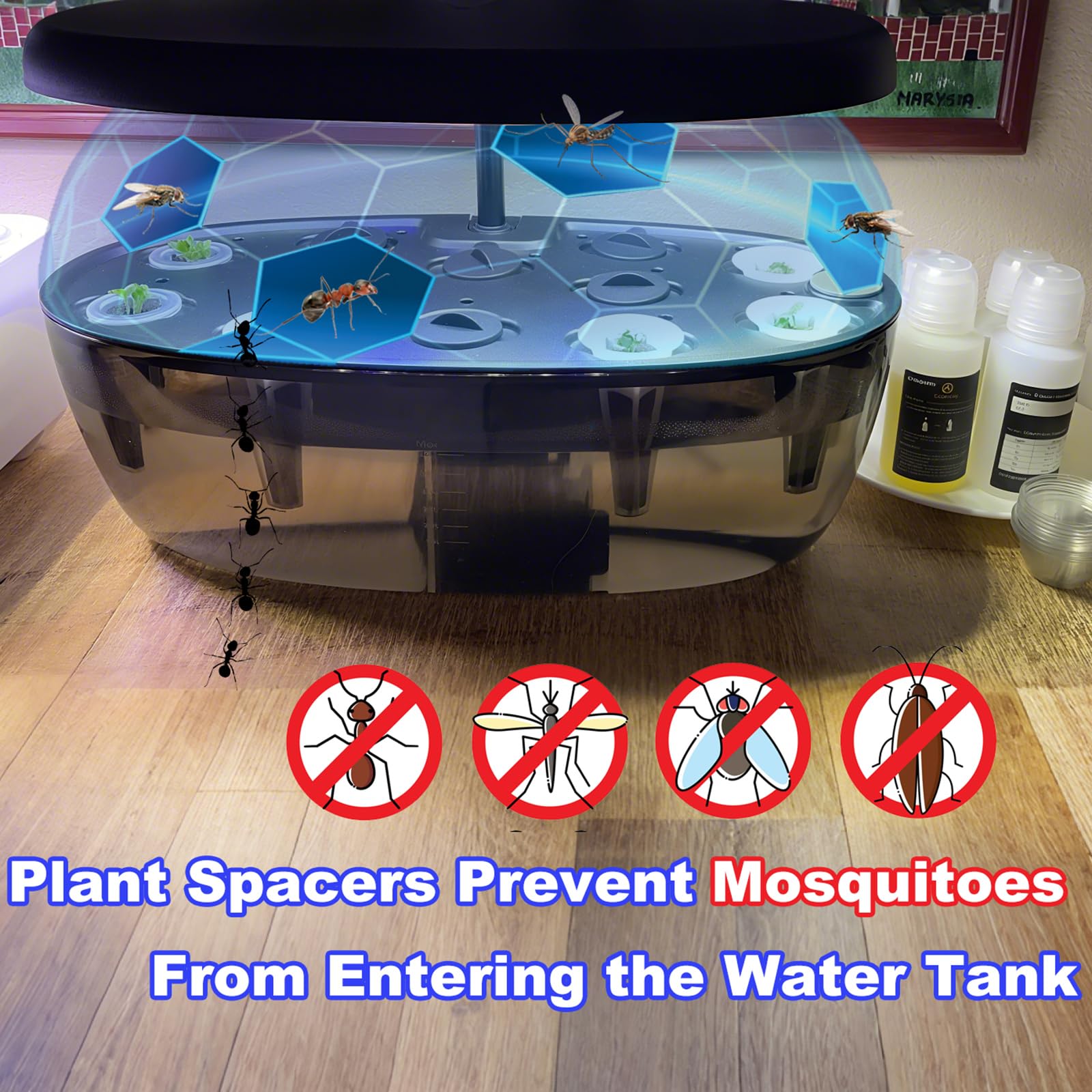 Shmodanlp Aerogarden spacer cap side view highlighting durable plastic