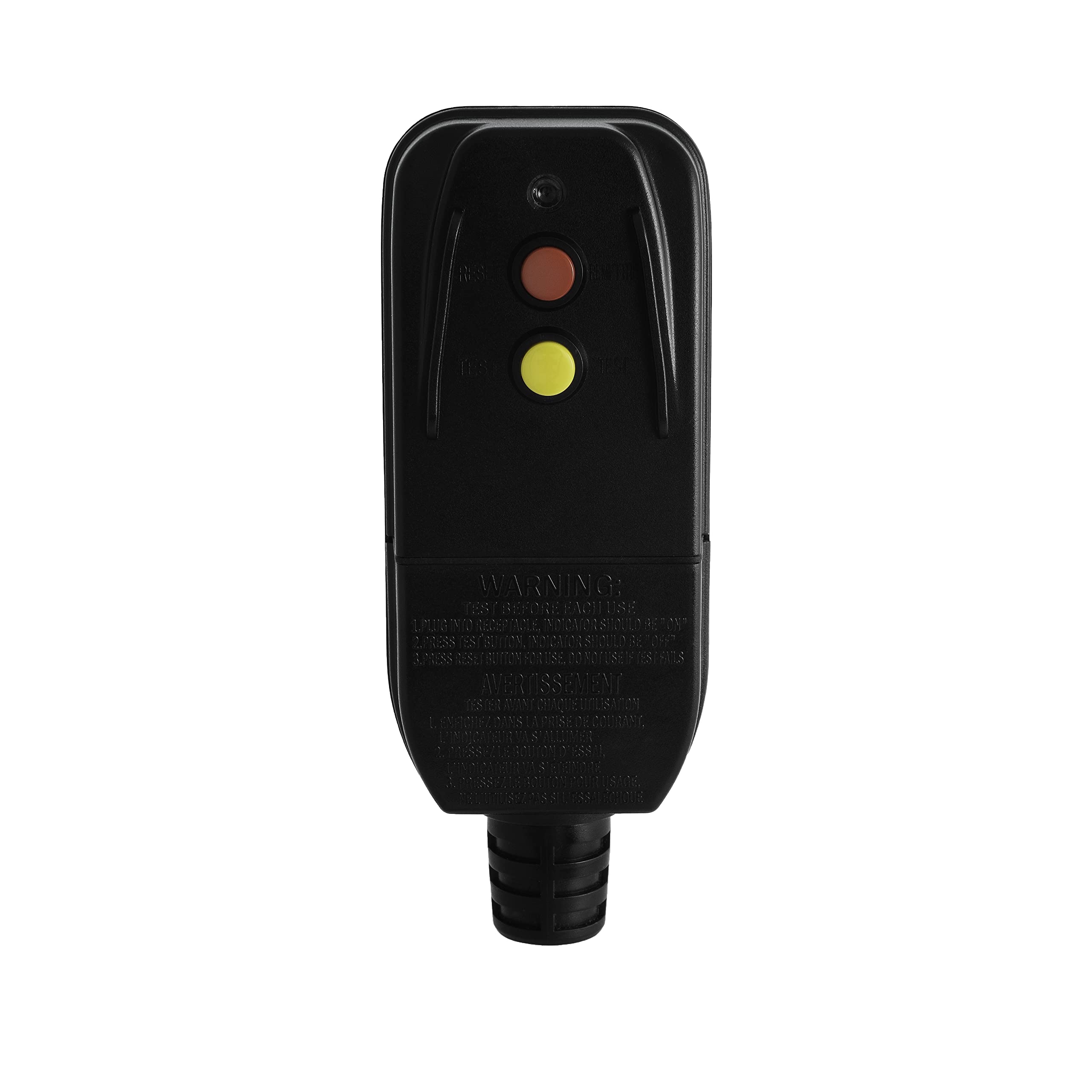 ShockGuard GFCI replacement plug assembly main image, ready for outdoor use