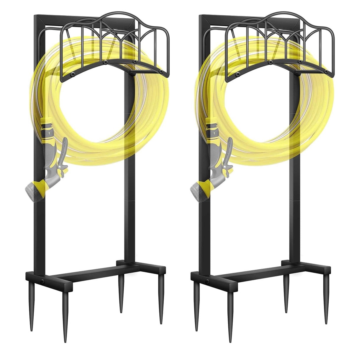 Shomextol 2-pack hose holder base supports long hoses with stable footing.