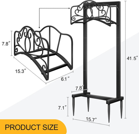 Shomextol detachable hose holder allows easy movement and storage.