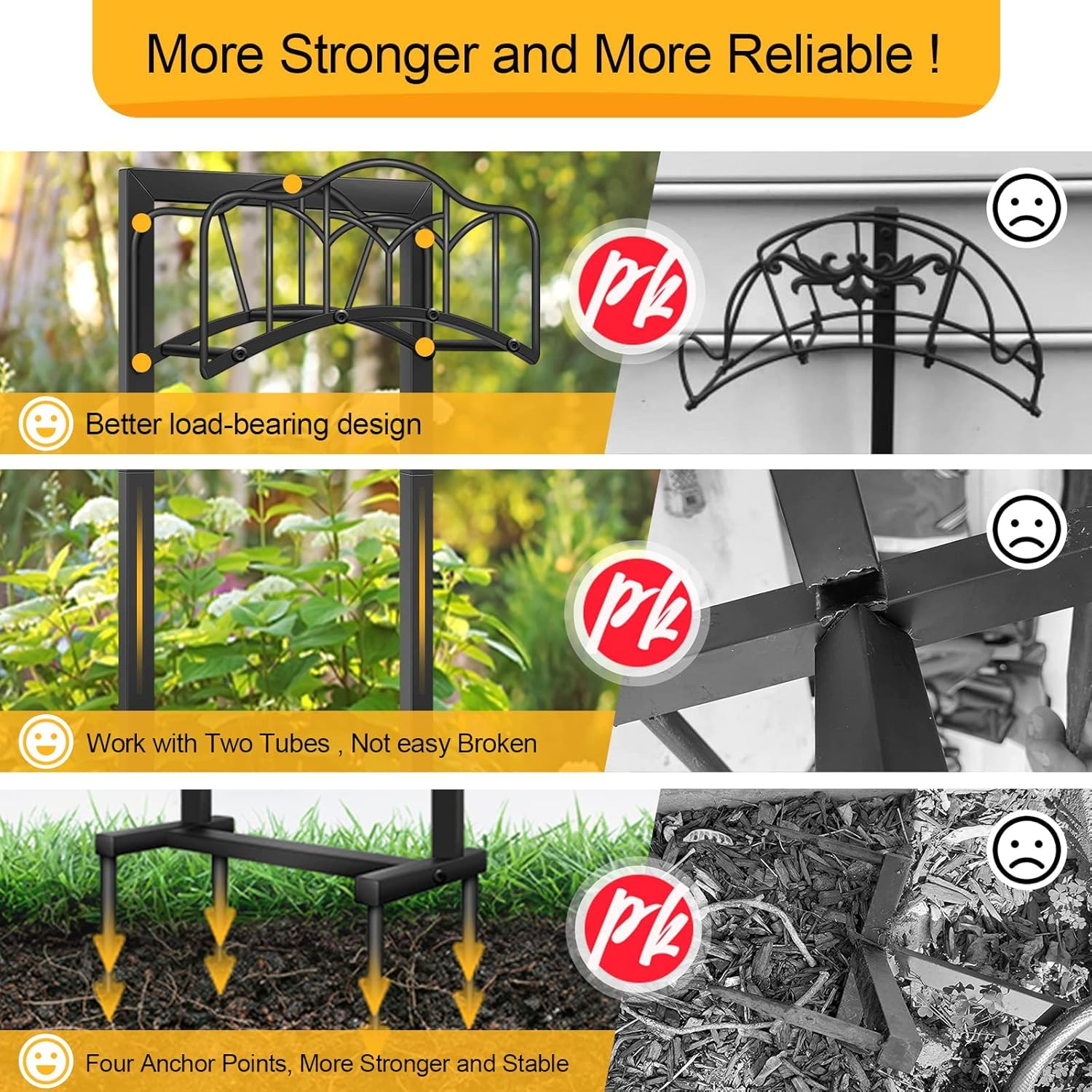 Shomextol hose holder with ergonomic routing reduces tangling.