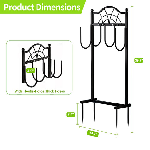 Shomextol hose holder features rectangular dual-tube frame for even weight