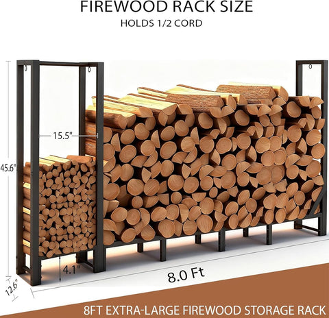 Shomextol kindling storage compartment keeps fire starters within reach.