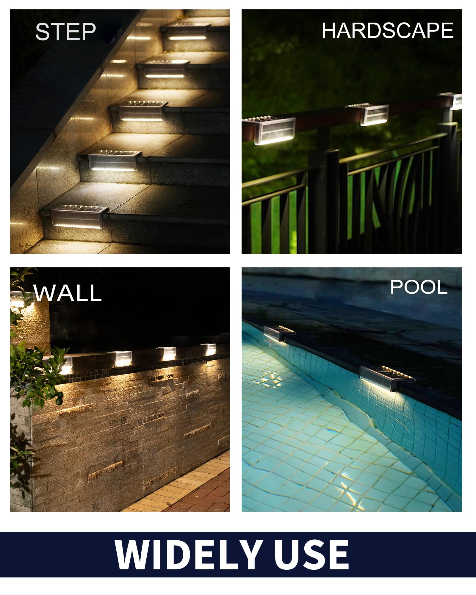 SHONELIGHTING solar pool light deck for inviting evening ambiance.