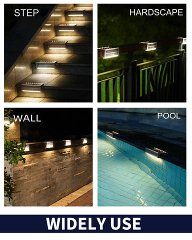 SHONELIGHTING solar pool light deck for inviting evening ambiance.