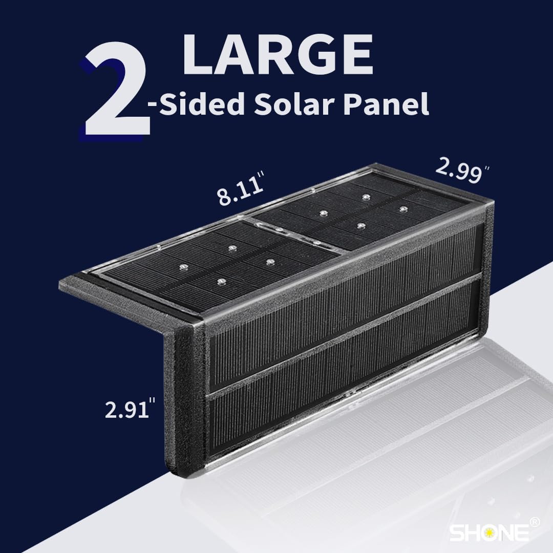 SHONELIGHTING downward-led solar light improves pool floor visibility.