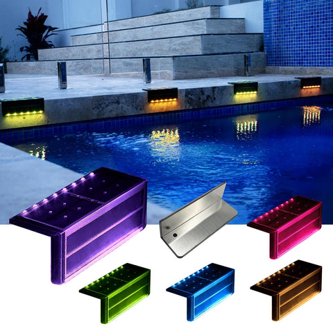 SHONELIGHTING solar pool light edge beam enhances safety along the pool edge