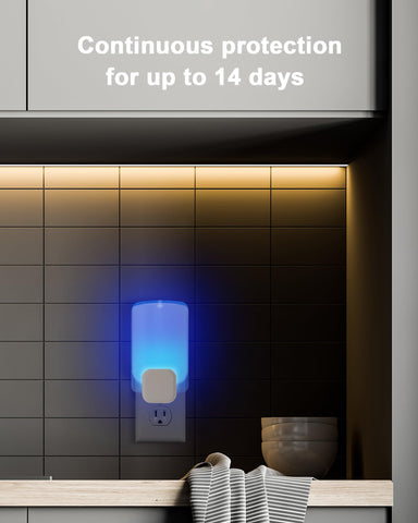 Shootingstar blue light trap setup with refill cards for simple maintenance