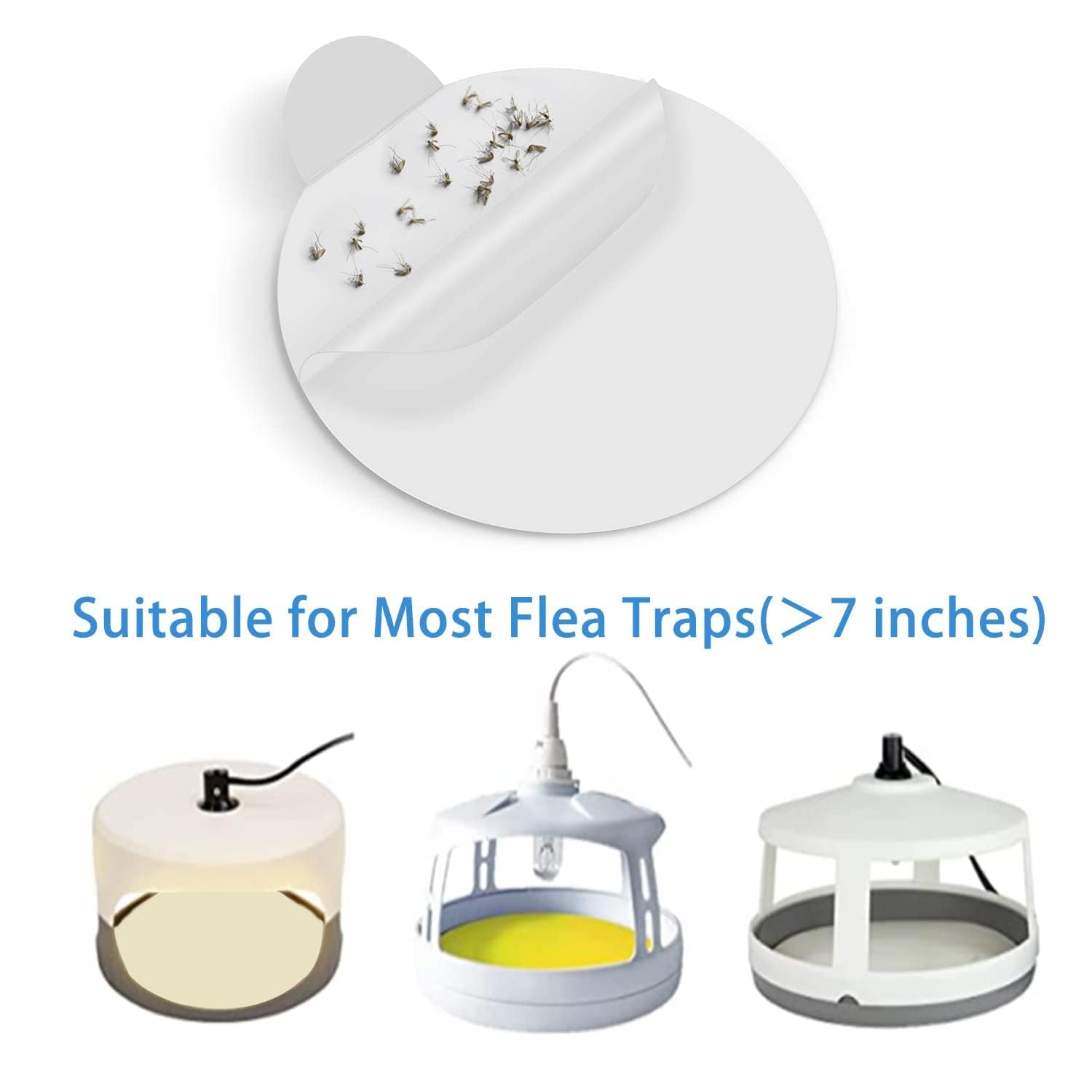 Shootingstar flea-trap refill disc easy to install under most traps.