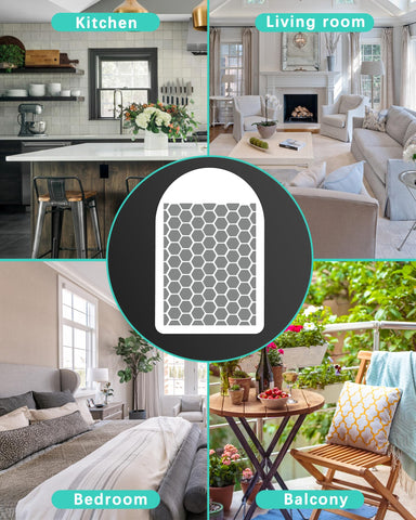 Glue cards trap mosquitoes, fruit flies, and gnats for discreet indoor use.
