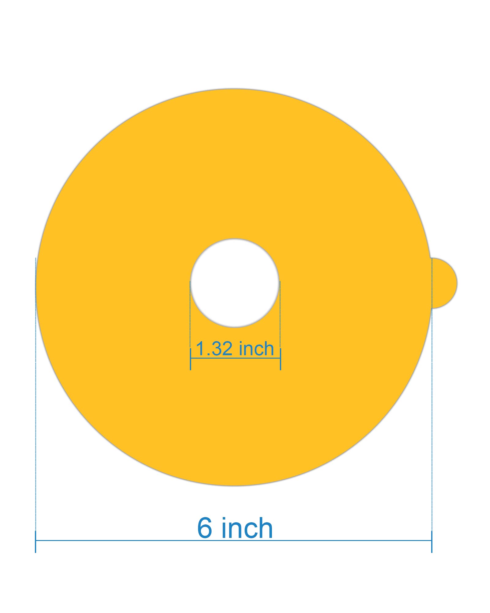Shootingstar glue board with hole for secure fit in 6 inch flea traps