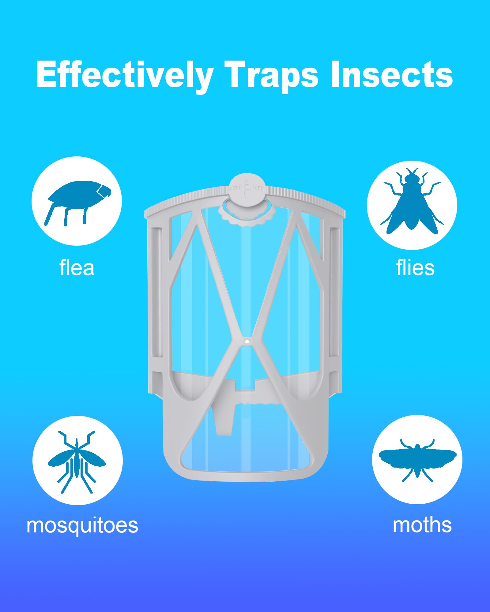 Shootingstar sticky fly-trap refill with dense adhesion for fruit flies.