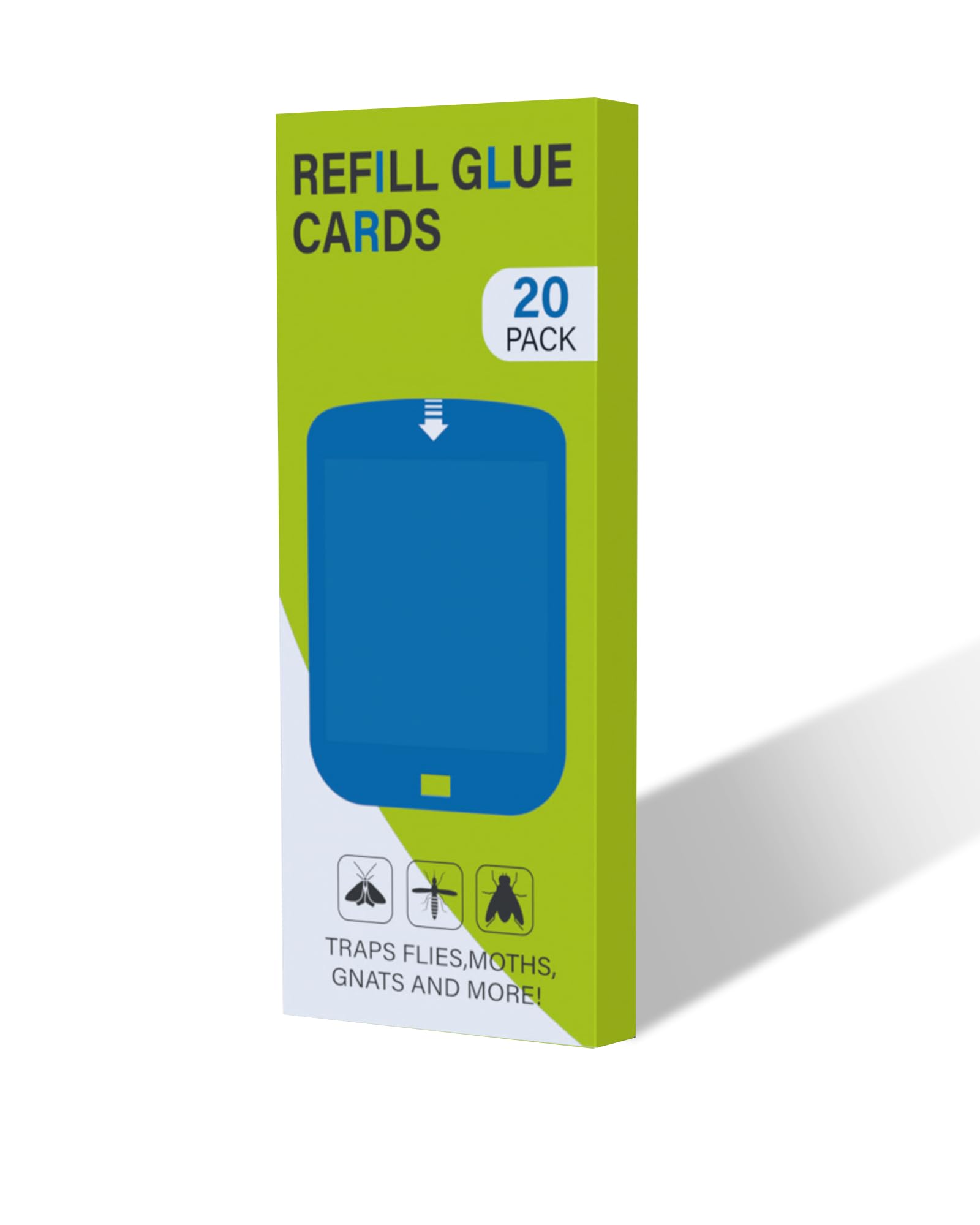 Shootingstar refill cards designed for home use with safe odorless glue