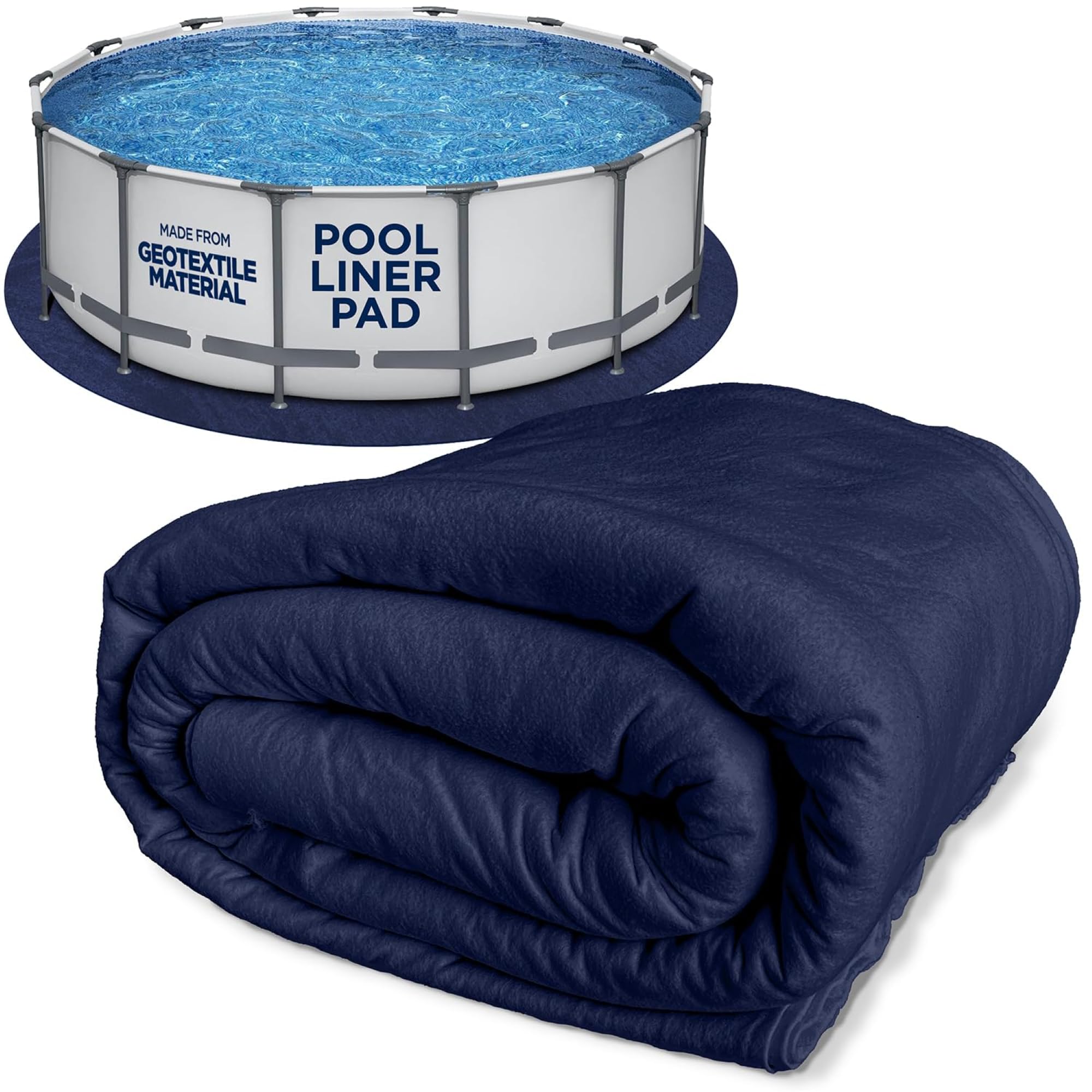 Shop Square 15-Foot Pool Pad puncture protection for above-ground pools