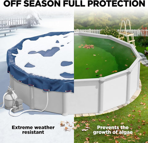 Shop Square 24ft round pool cover supreme mesh texture with UV protection.