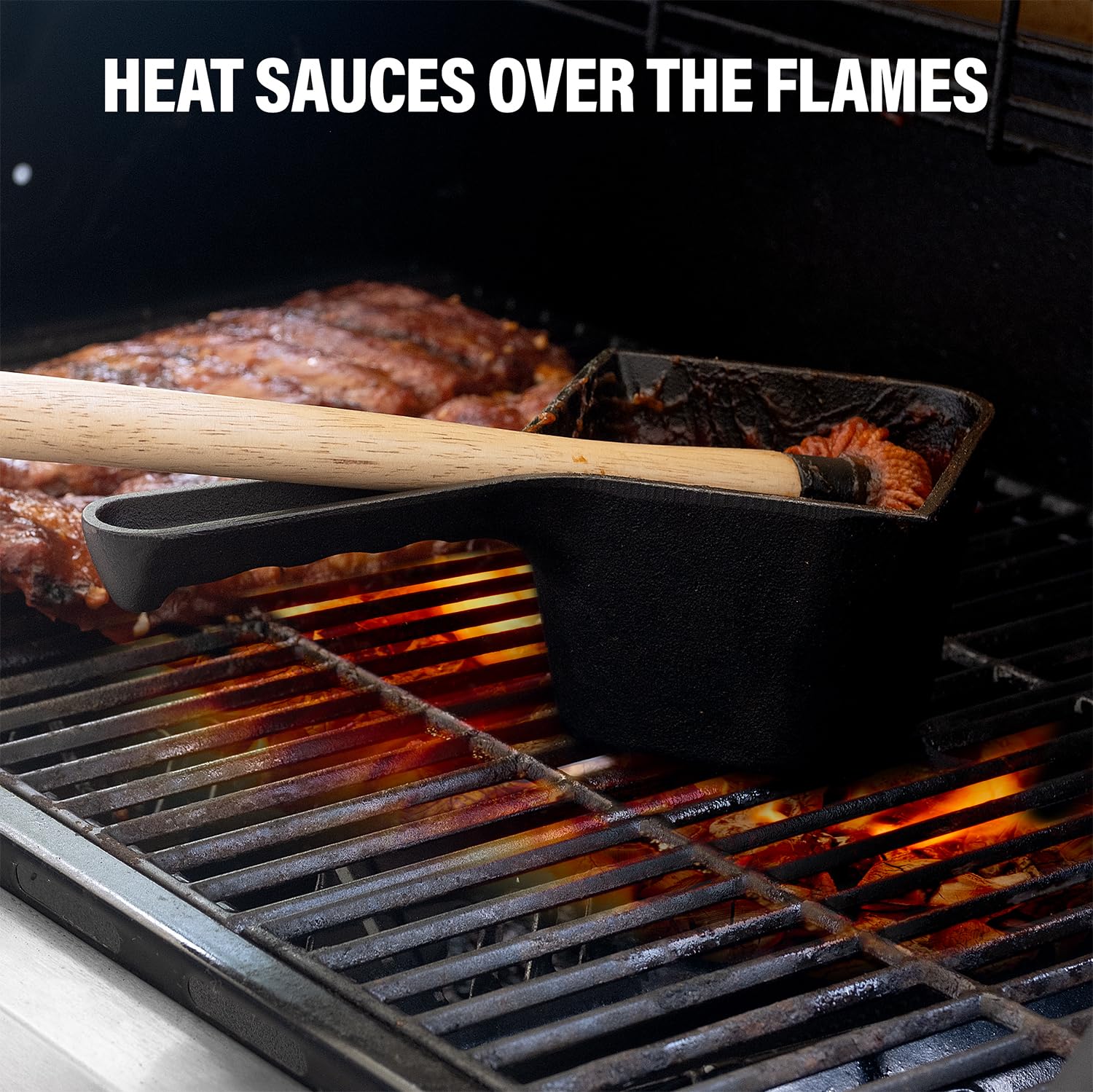 Shop Square replacement mop brush heads for ongoing grilling readiness.