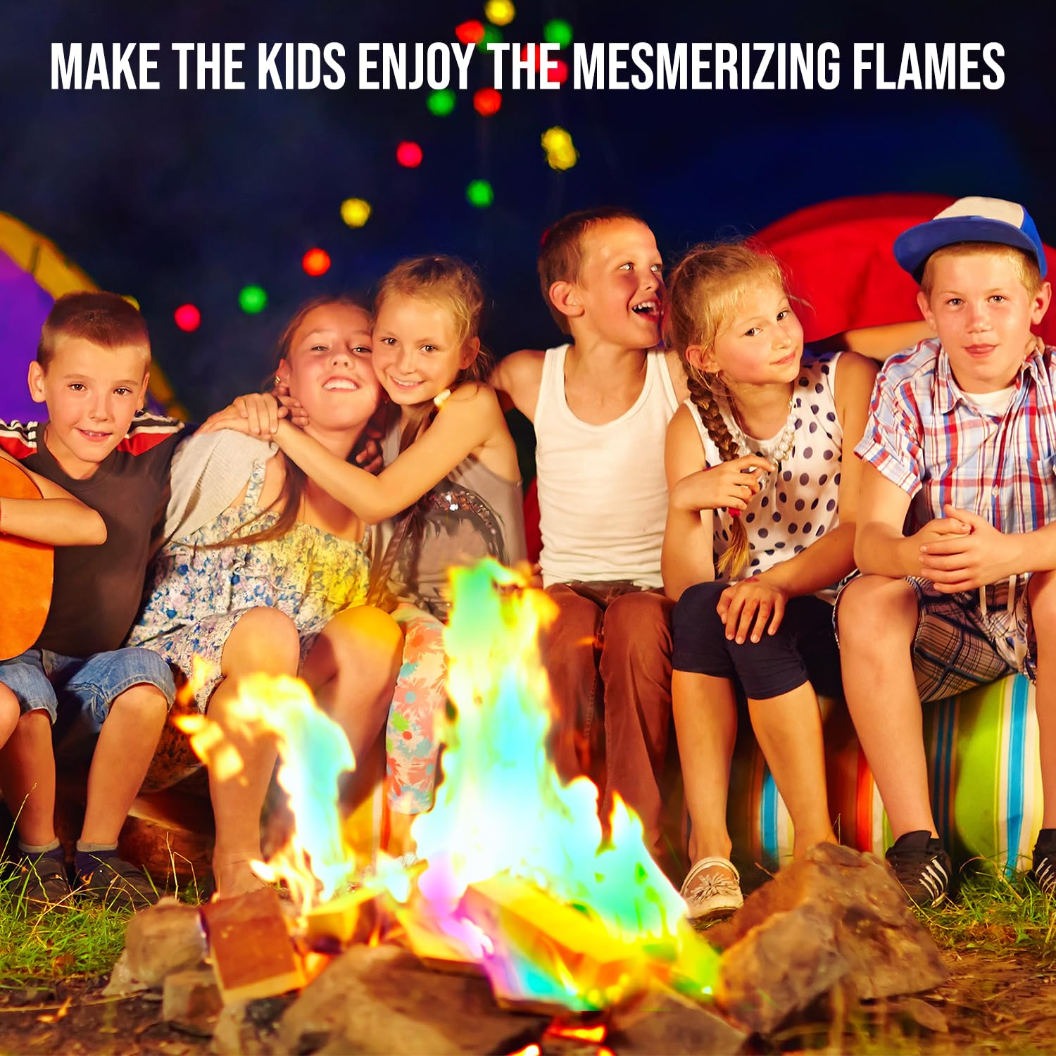 Shop Square Camping color display showcasing color-changing magic for outdoor gatherings
