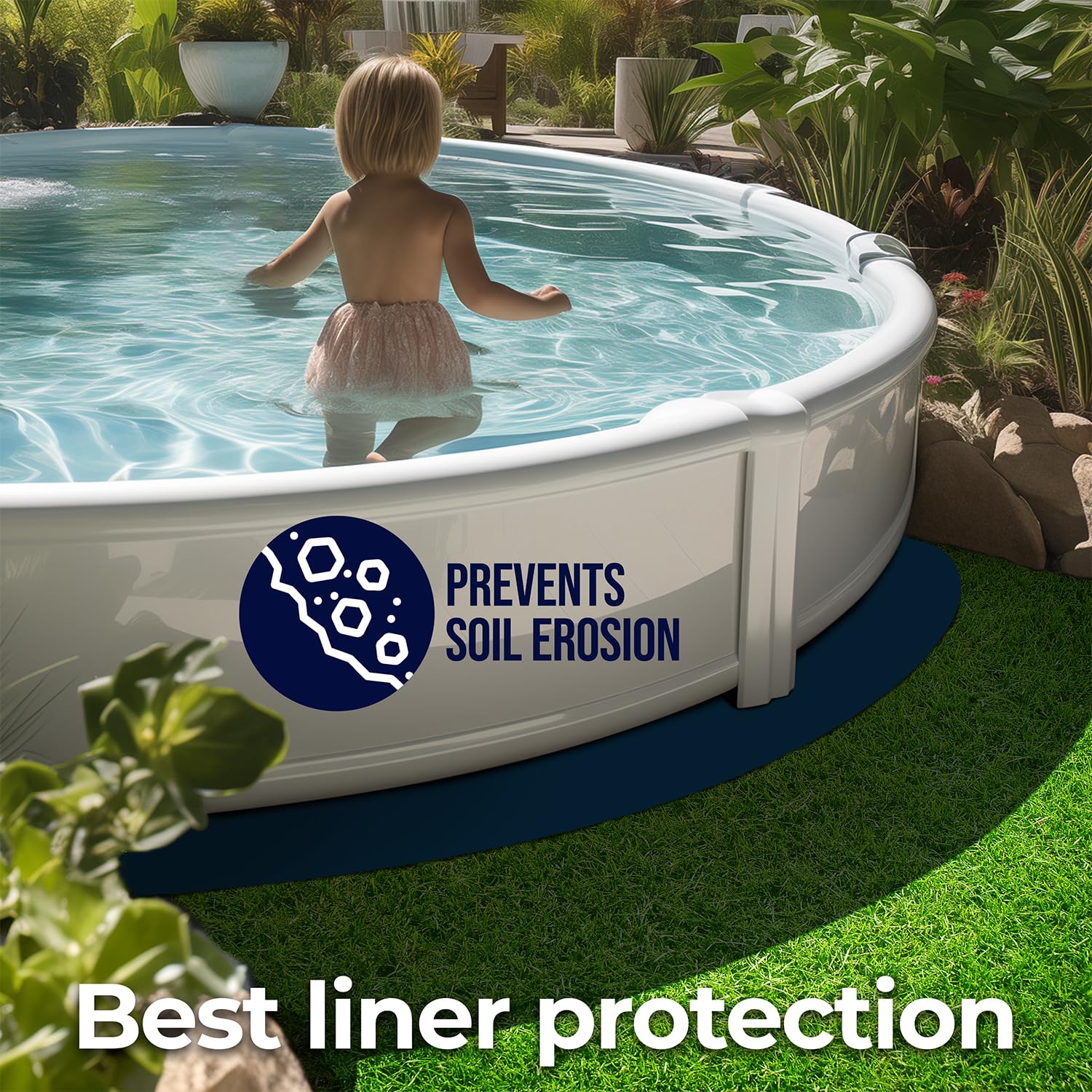 Shop Square multiple size options help you fit various above-ground pools.