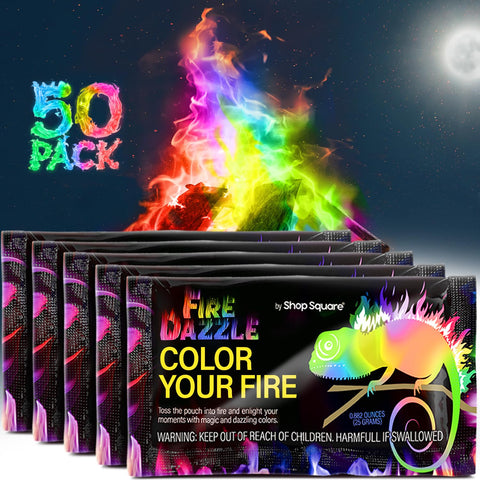 Shop Square Fire Dazzle packets packaging enables quick, colorful fire displays