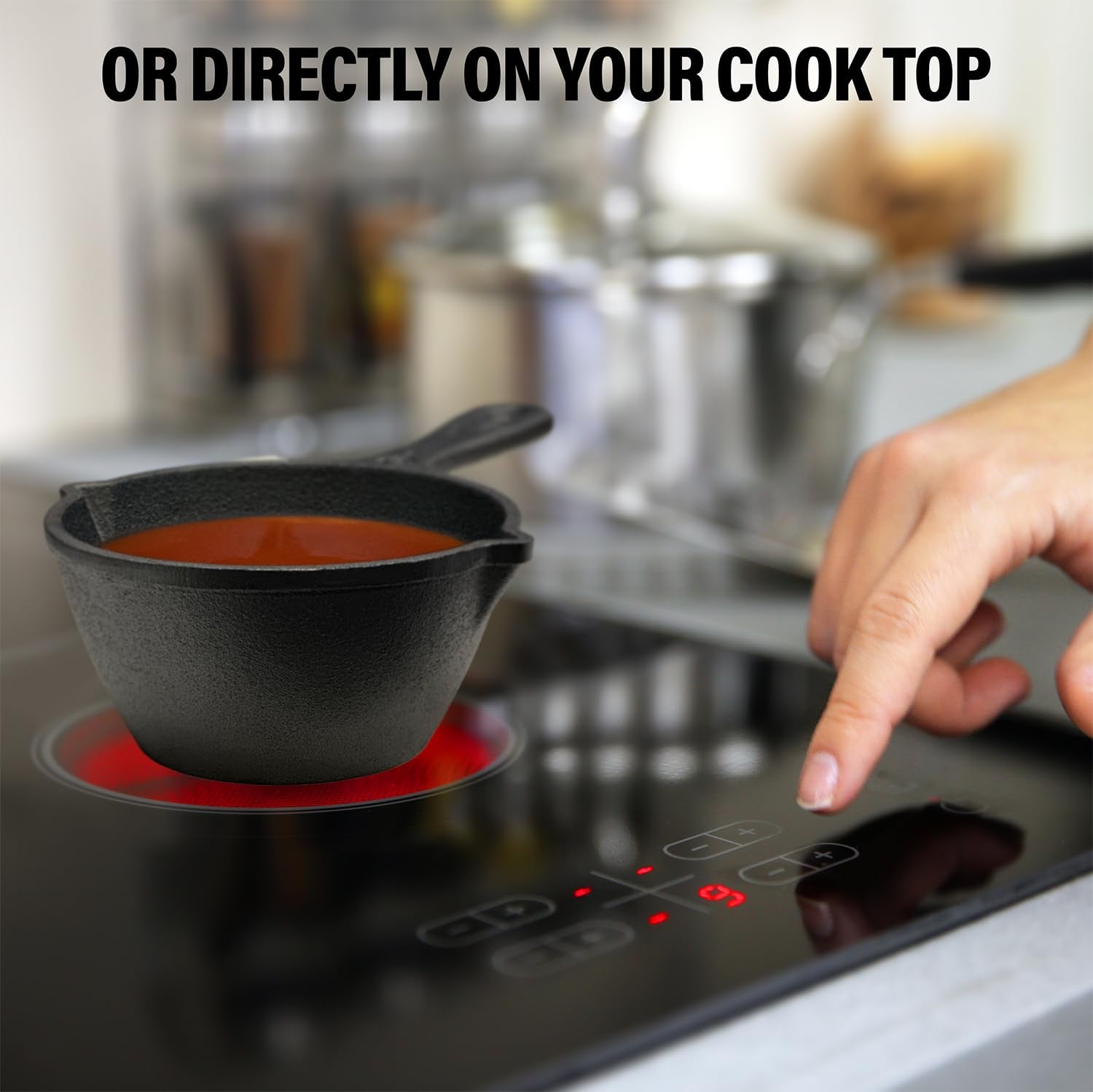 Shop Square removable dishwasher-safe brush head for easy cleanup.
